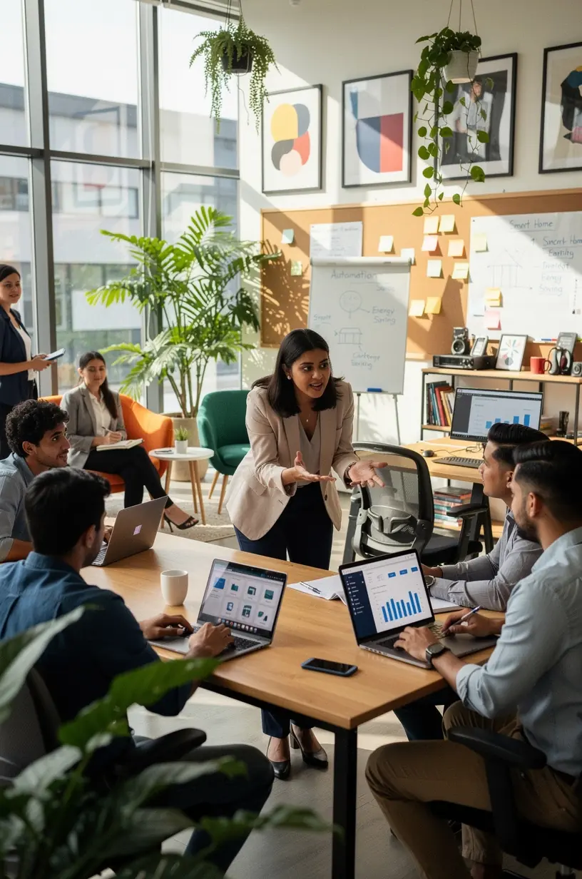 Modern office workspace